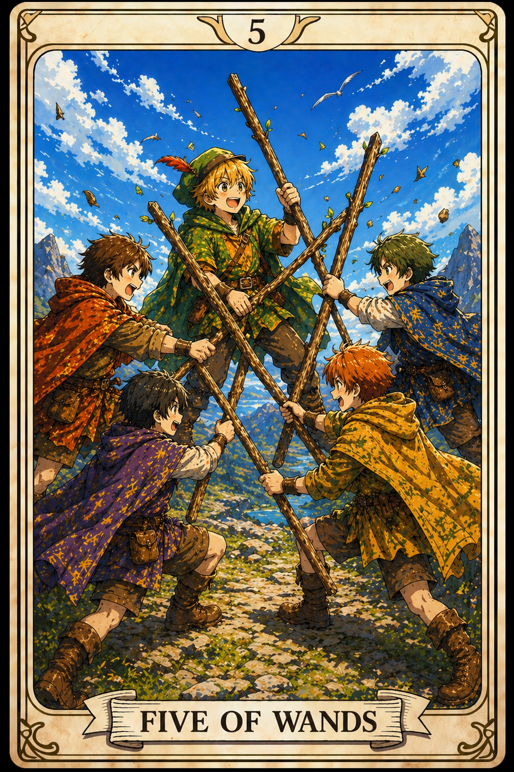 Five of Wands